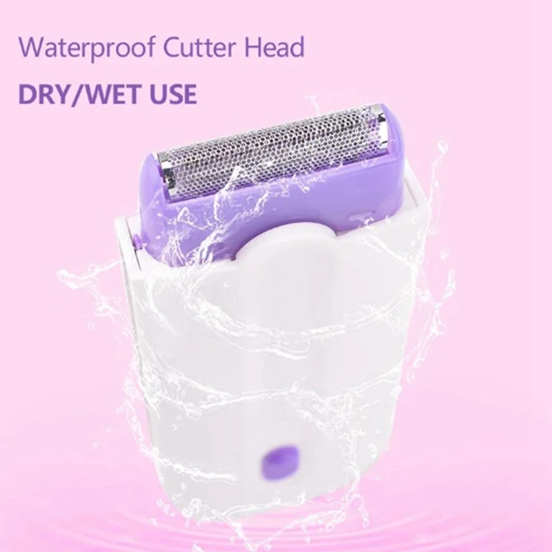 Afeitadora corporal portátil, depiladora giratoria para cara, pierna, Bikini, labios, 1 Juego