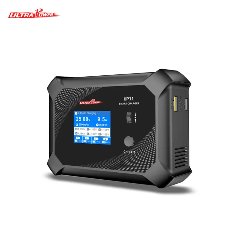 ULTRA POWER UP11 Battery Charger AC 240W DC 600W Four Channels Smart Blance Charger for 1-6S LiPo/LiHV/LiIon/LiFe Battery