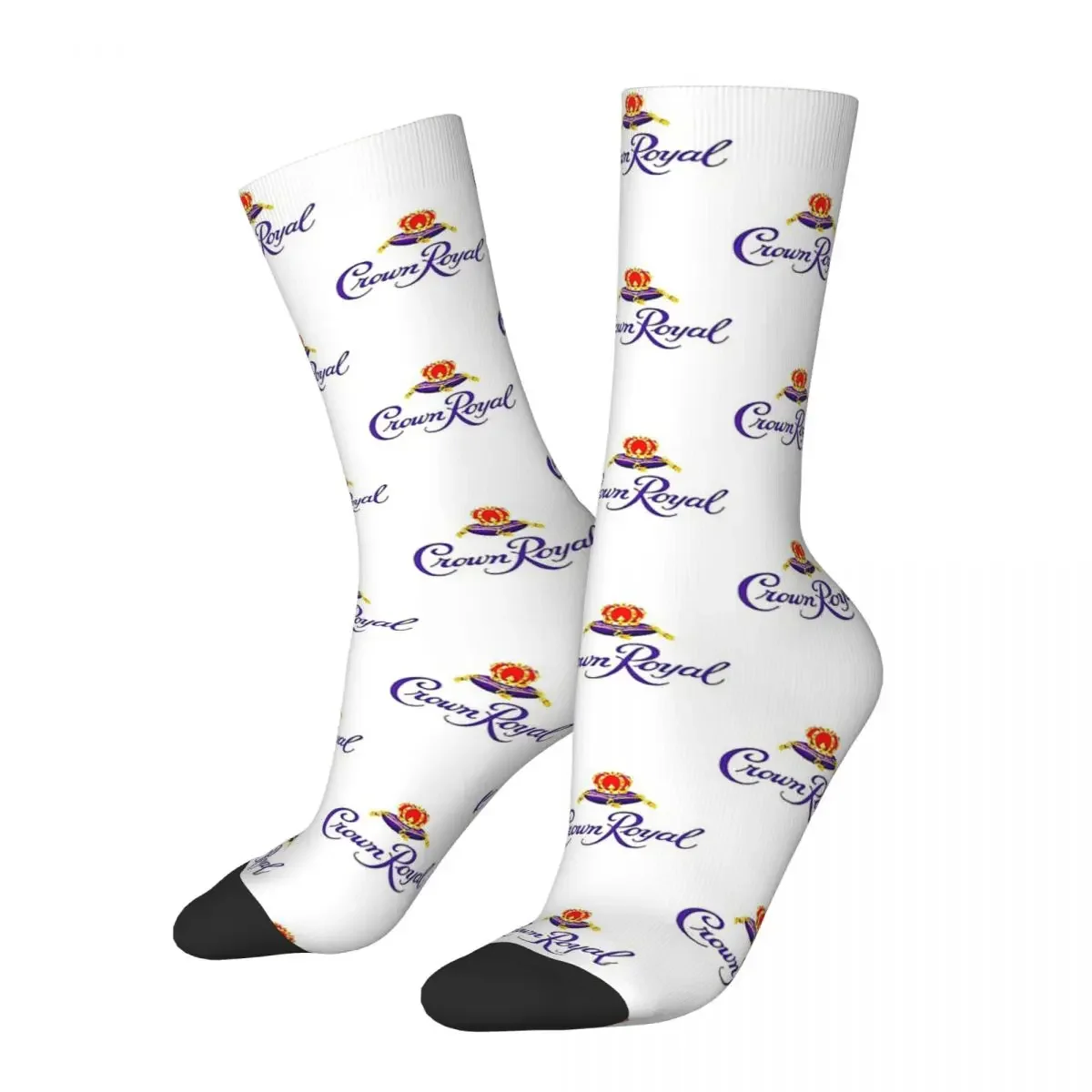 Crown Royal Socks Harajuku High Quality Stockings All Season Long Socks Accessories for Unisex Christmas Gifts