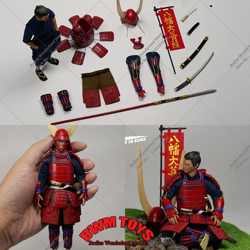 

Yep Studio No.005 1/12 Scale Tokugawa Four Kings 15cm Japanese Samurai Red Ghost Naomi Inoue 6" Male Soldier Action Figure Model