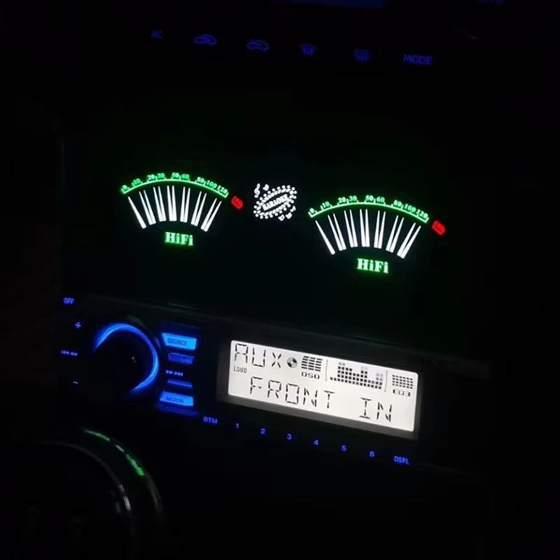 BAAY Spraakgestuurde muziekwijzer LED-display met instelbare gevoeligheid Spraakgestuurd muziekspectrum