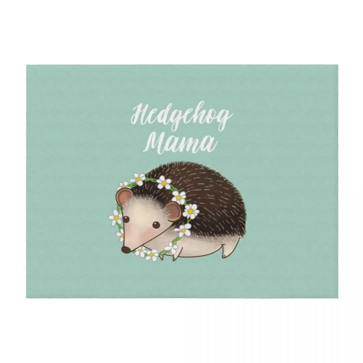 

Hedgehog Mama, Hedgehog Mum, Hedgehog Mom Throw Blanket Decorative Sofa valentine gift ideas Warm anime Blankets