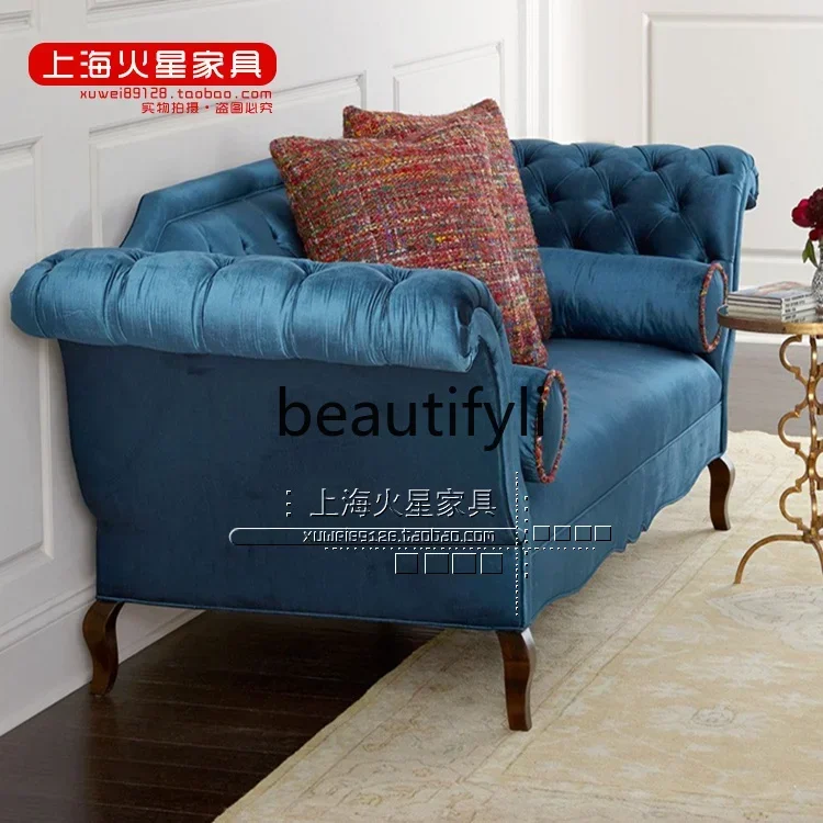 American French sofa double triple, retro princess sofa2936