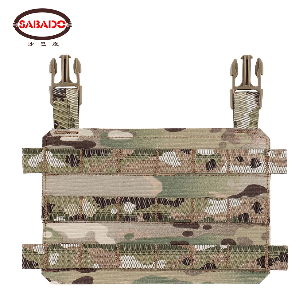 Tactical MOLLE Placard Front Flap Lightweight Modular Chassis Hunting Vest Thorax Plate Carrier Airsoft Chest Rig Accessories