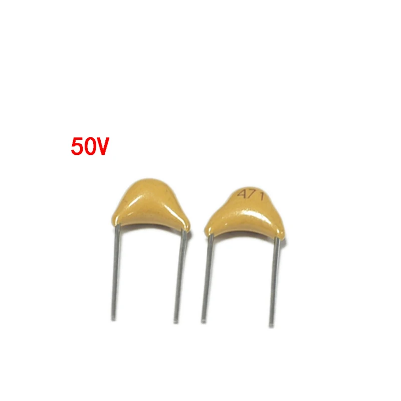 100PCS Monolithischen Kondensator 470PF 471K 50V Pin Pitch 5,08 MM ± 10% Die Unendliche Kapazität