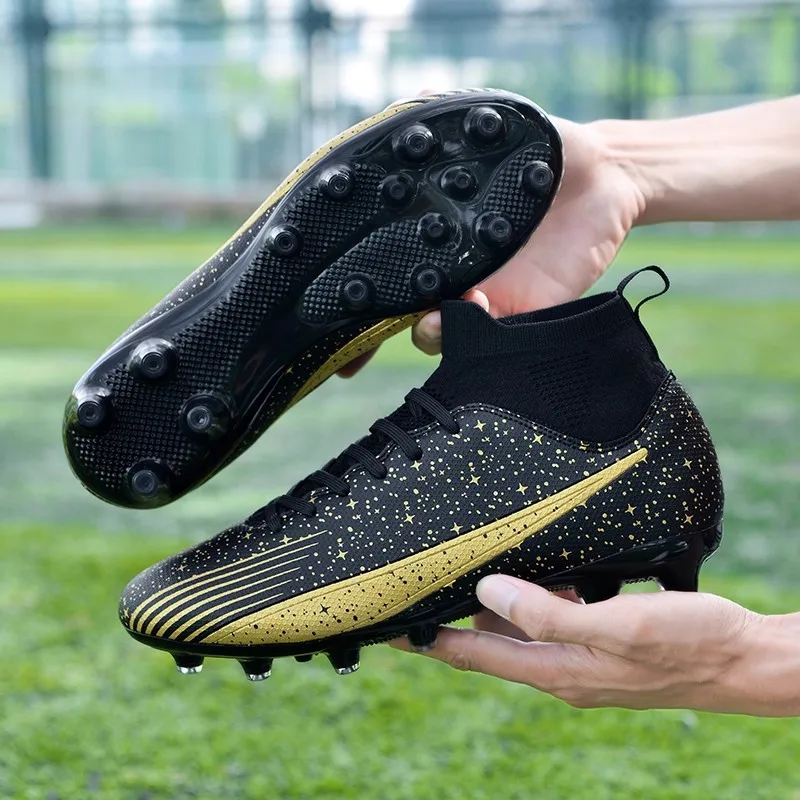 Men's football boots, anti-slip football studs, unisex ultra-light football boots, boys' sports shoes, anti-slip football studs.