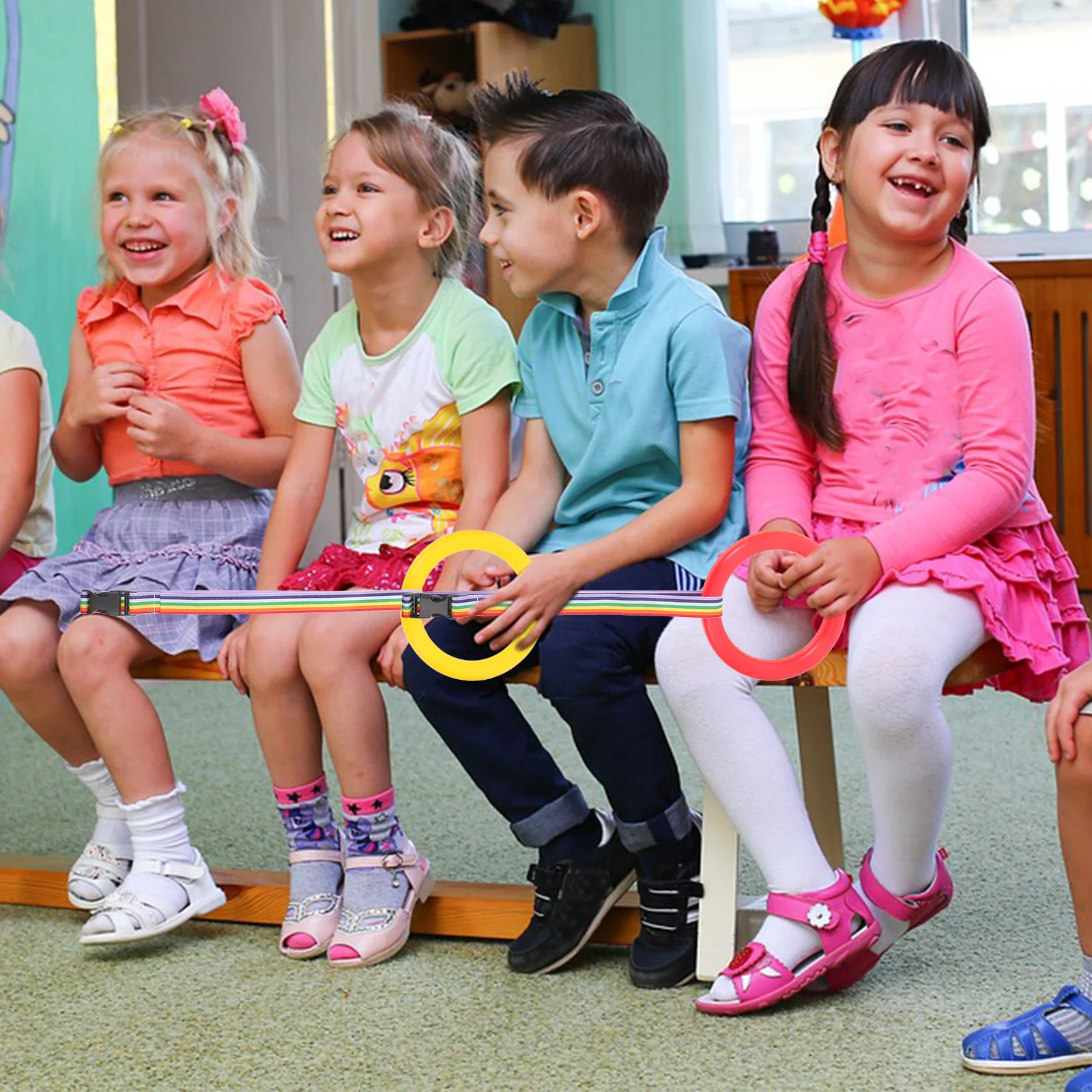 

6Pcs Children Safety Walking Rope Kindergarten Preschool Supplies Anti-Lost Toddler Leash Kids Walking Rope Outdoor Safety