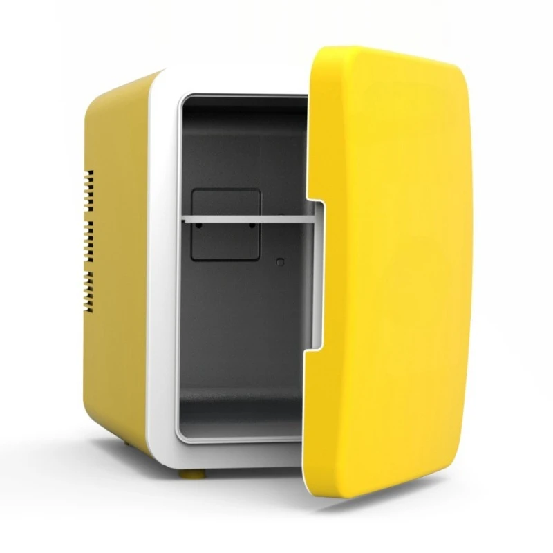 6L DC12V/110-220V Dual-purpose Refrigerator, Refrigerated and Refrigerated Desktop Refrigerator for Cosmetics, Skin Care