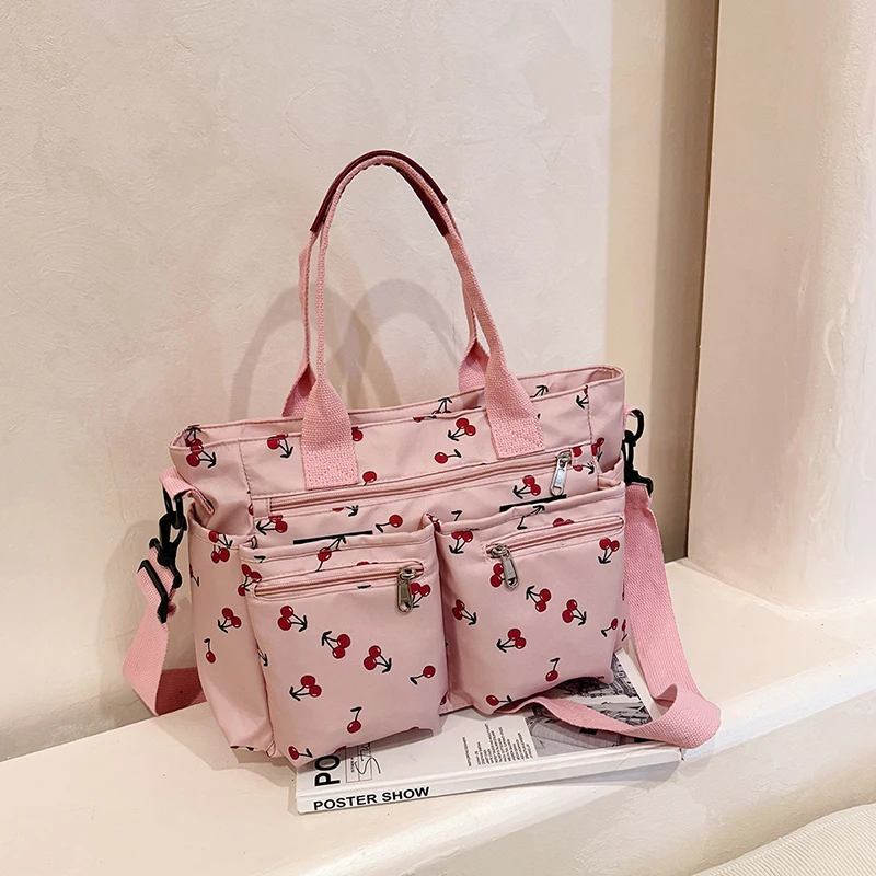 

Нейлоновые сумки через плечо с фруктами на молнии, мягкие швейные нитки, лидер продаж 2020, сумки для женщин, универсальные женские сумки большой вместимости