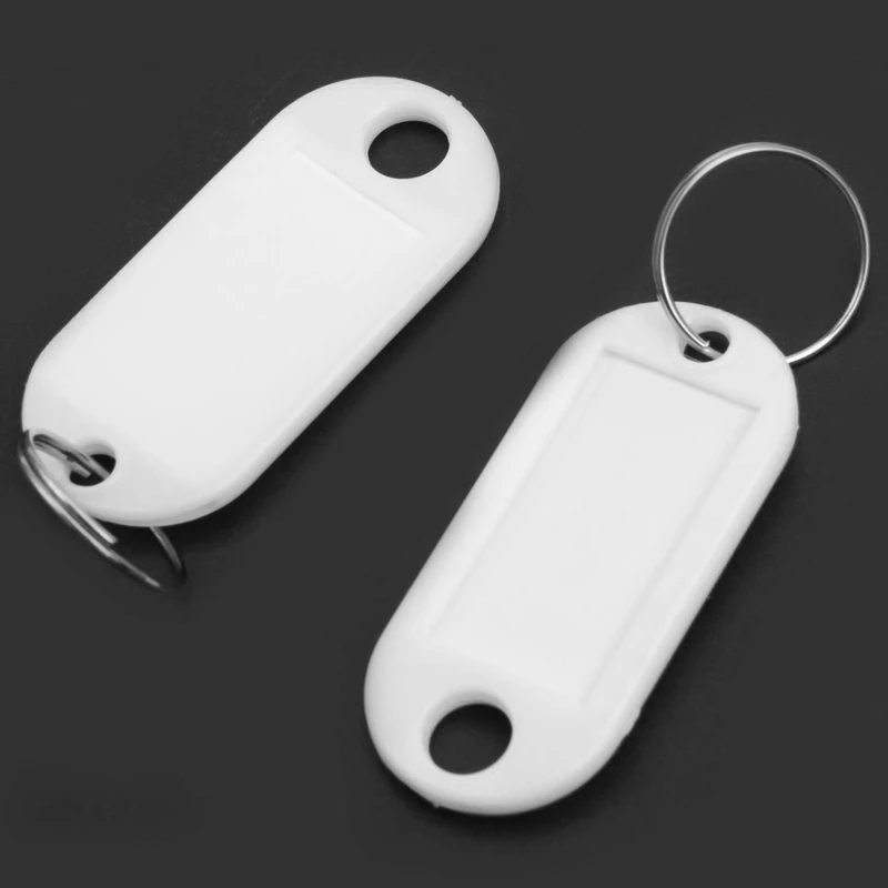 Key Ring Tags(200Pcs White)