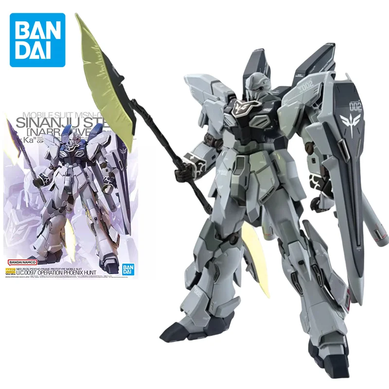 

Bandai Original GUNDAM Anime MG 1/100 SINANJU STEIN NT VER.KA Action Figure Assembly Model Toys Collectible Gifts for Children