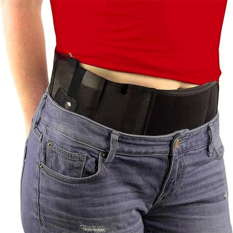 1pc Waist Band Belt for Outdoor Hunting Fitness Defense Use Hidden Holster Waist Belt Multifunctional Design Waist Belt