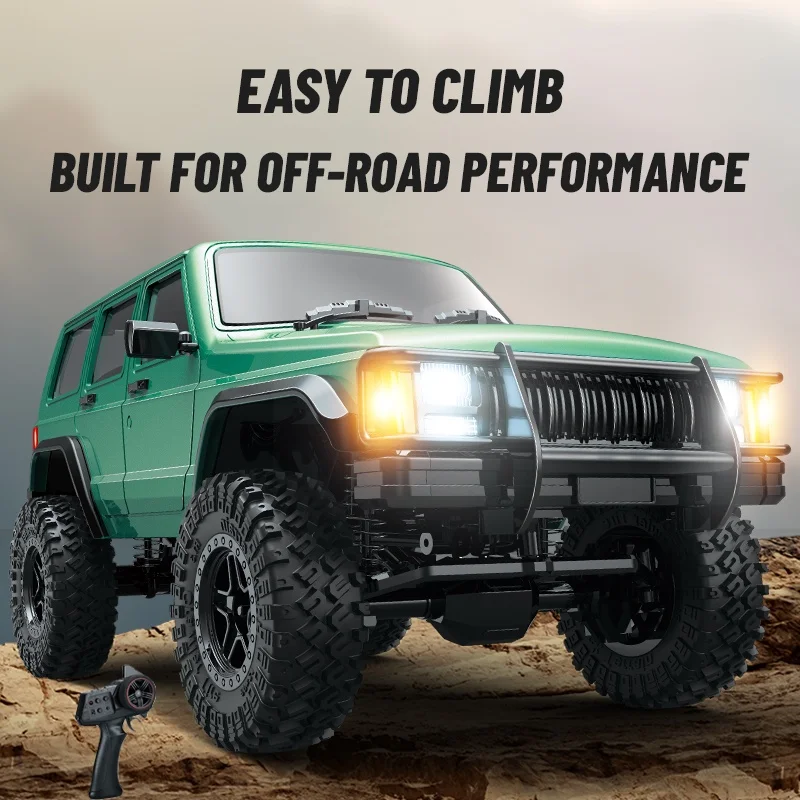 1/18 RC Car 2.4G Remote Control Crawler 4WD Electric Climbing Off-Road Model Car Simulated Cherokee Climbing Vehicle Toy Gifts