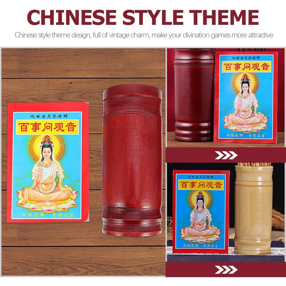 

Traditional Chinese Fortune Telling Book Buddhist Divination Supply for Temple Use Joyful Experience