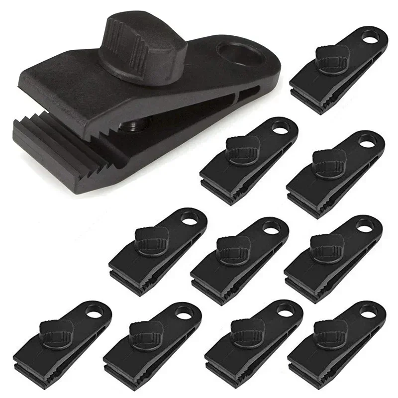 Zeltklammern mit Karabinerhaken, robustes, winddichtes Verriegelungs-Set für Camping, Zeltdach und Regenschutz. – Detail 5