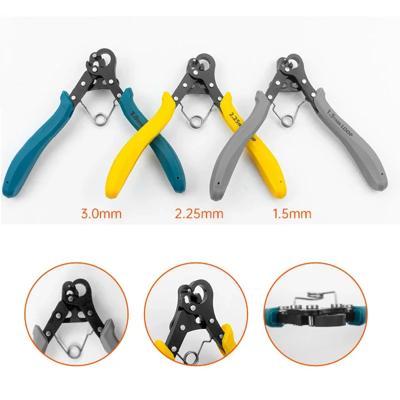 1.5/2.25/3mm Wire Rolling Plier for Wire Winding Bending Repair Jewelry Making Tool Round Nose Pliers DIY Wire Wrapping Tool