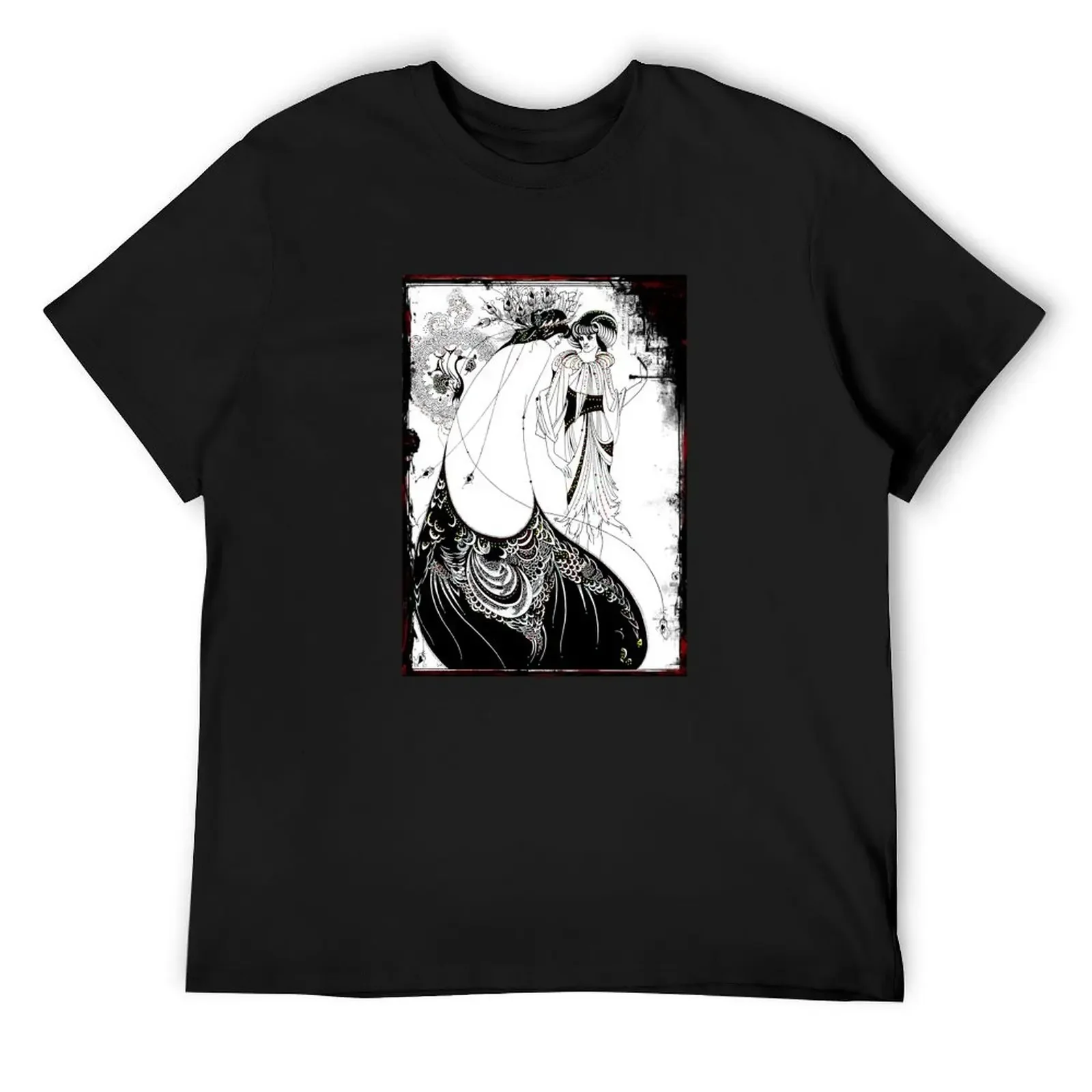 

Nouveau Woman in Peacock Skirt T-Shirt blacks custom t-shirts vintage t shirts big and tall t shirts for men