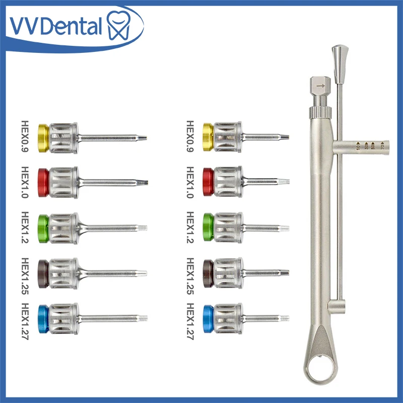 

VVDental 1PC Dental Implant Torque Wrench Screwdriver Prosthetic Kit Ratchet Drivers Dentistry Implant Repair Tools