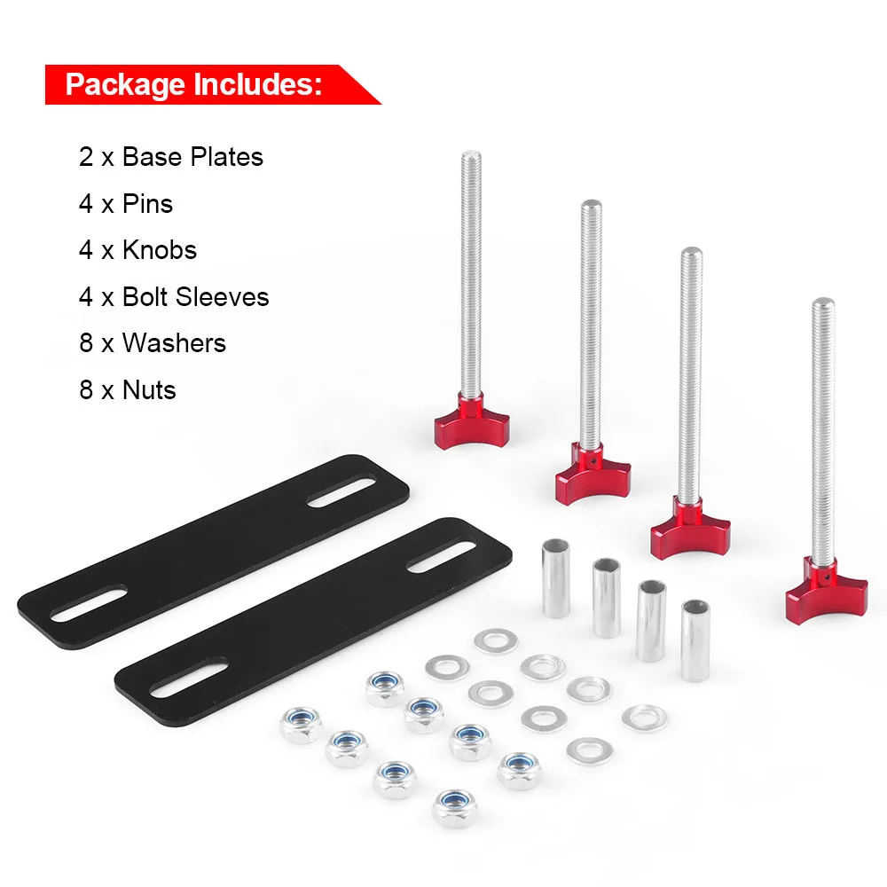 Mounting Pins Kits for Traction Boards Fit for All Recovery Tracks with 4.72