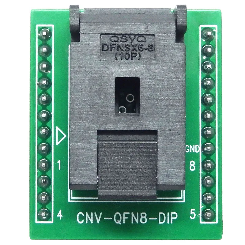 

DFN8 QFN8 to DIP8(24pin) CNV-QFN8-DIP Programmer Adapter Sockets DFN8 MLF8 8*6