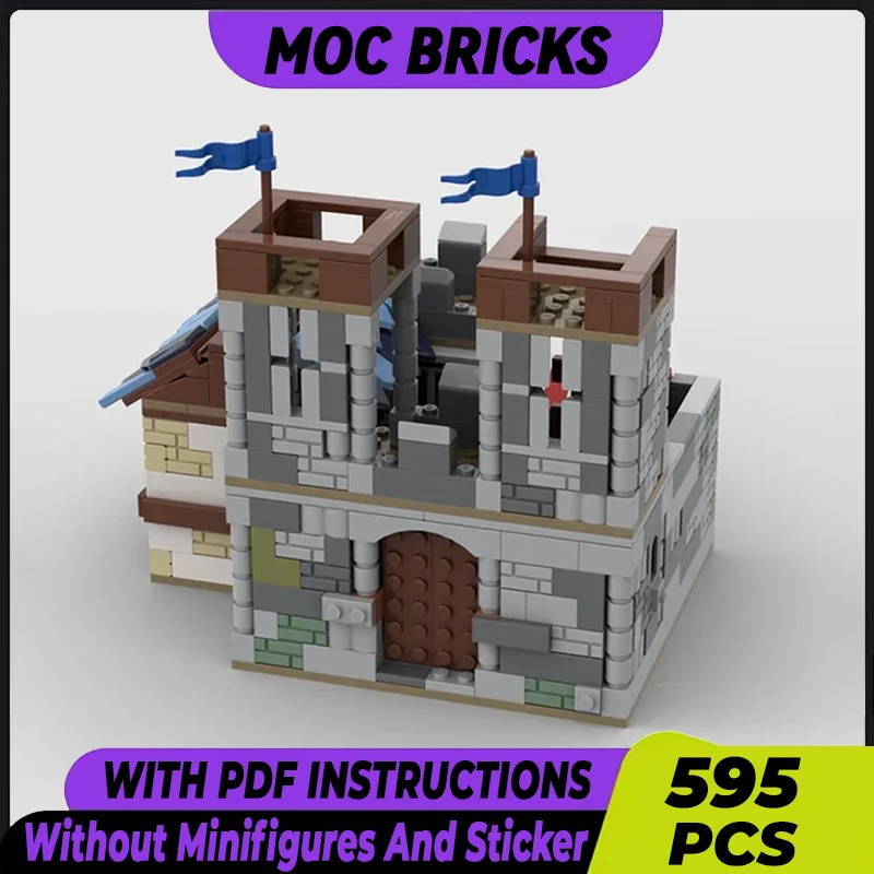 

Medieval Model Moc Building Bricks Castle Outpost Building Technology Modular Blocks Gifts Christmas Toys DIY Sets Assembly