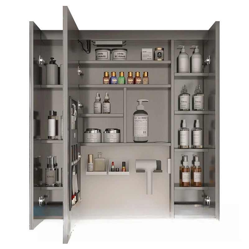 

Top mirror cabinet Stainless steel moisture-proof mirror cabinet High beauty smart mirror cabinet Bathroom