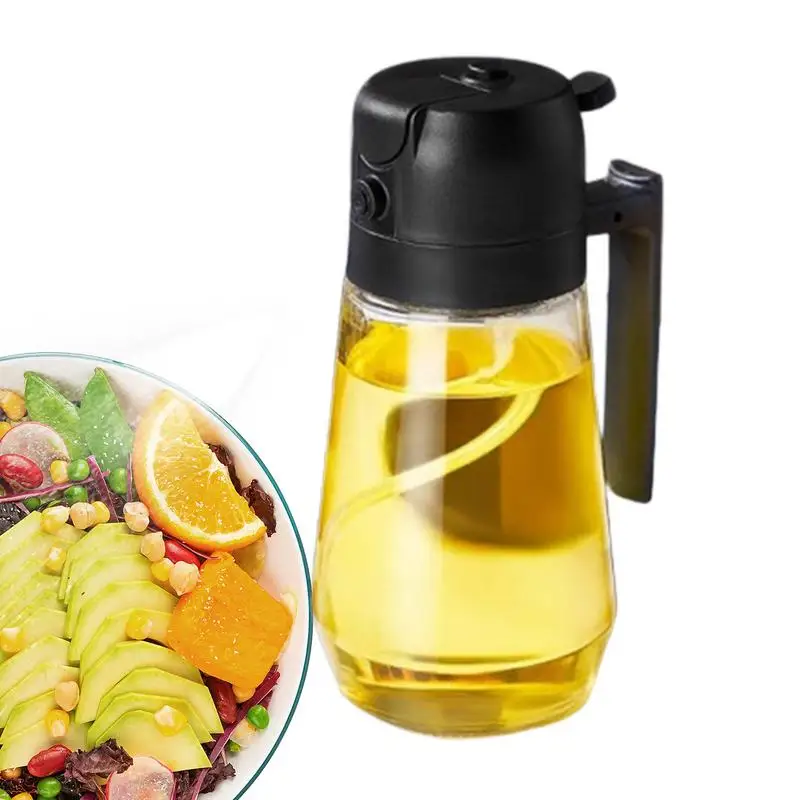 470ML Oil Sprayer Bottle BBQ Cooking 2 in 1 Oil Dispenser Olive Oil Pourers Sprayer Kitchen Baking Oil Mister Vinegar Bottle