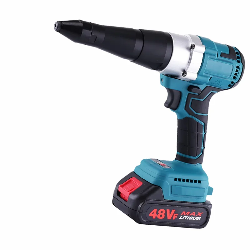 Brushless Electric Rivet Gun LED Cordless Multifunctional Rivet Nut Gun Automatic Riveting Tool For Makita 18V Battery