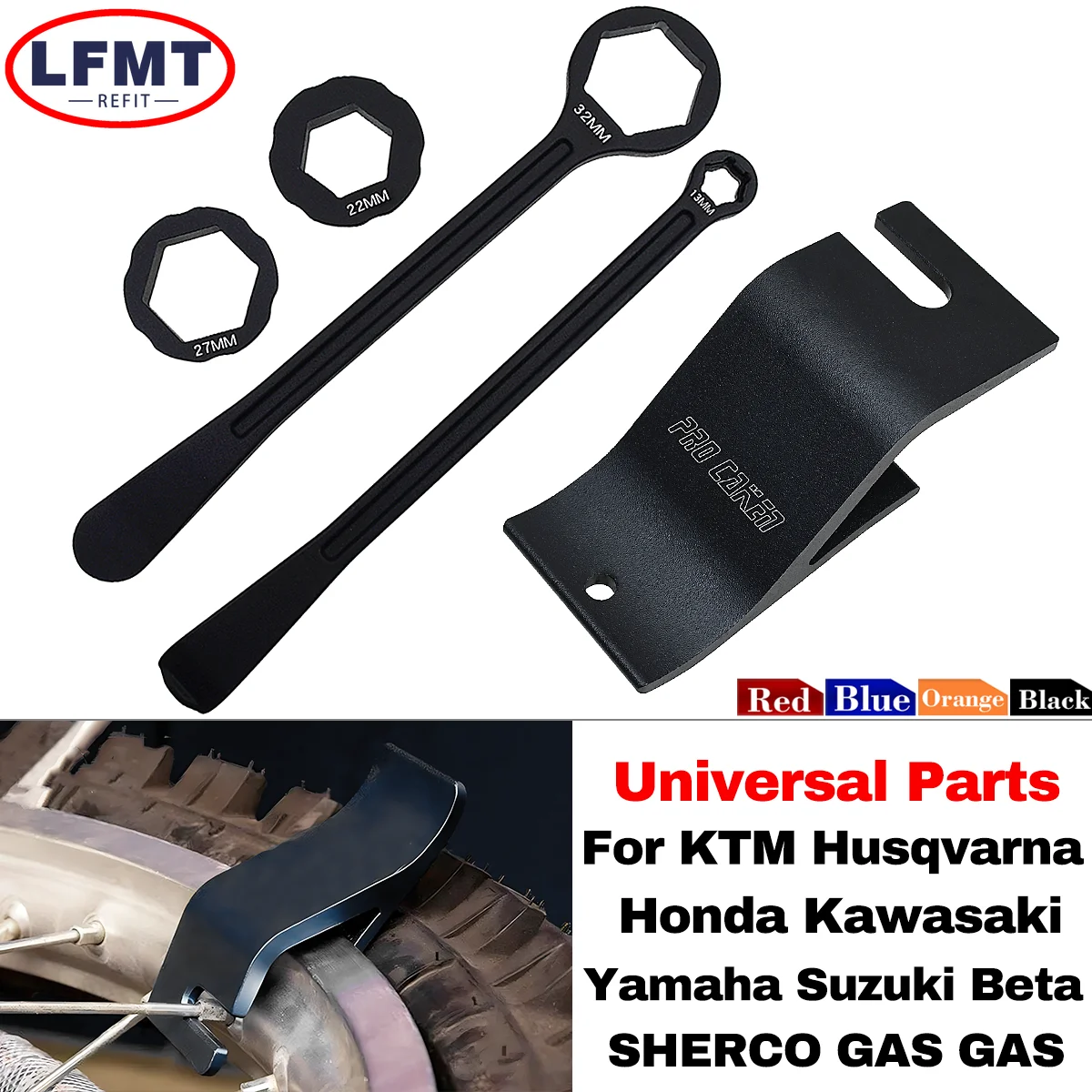 

CNC Bead Buddy Tire Installation Assistance Tool Holder Hook For KTM Husqvarna Yamaha Kawasaki Suzuki Honda Husaberg Universal