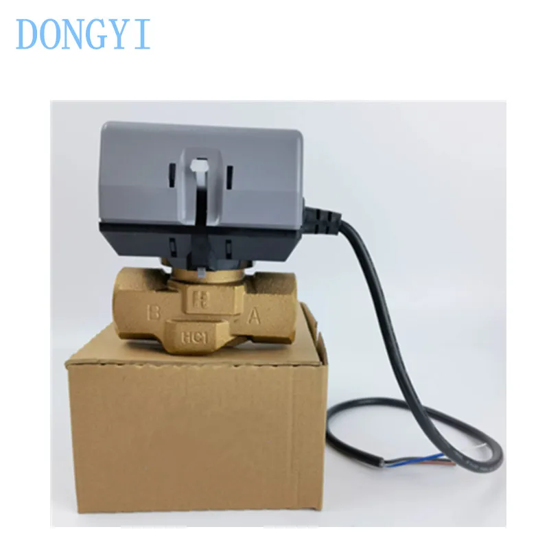 Válvula Eléctrica para Fan Coil, Válvula Bidireccional VC6013 VN6013 VC4013 VN4013 AJC1000T APC1000T DN20 DN25