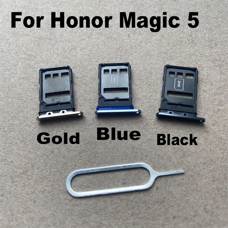 

For Huawei Honor Magic5 Sim Card Tray Slot Holder Socket Adapter Connector Repair Parts Replacement Magic 5