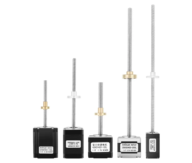 

Т-образный шаговый двигатель с винтовым приводом 20/28/35/42/57/86, малогабаритный линейный двигатель с фиксированной осью и комплектом винтов