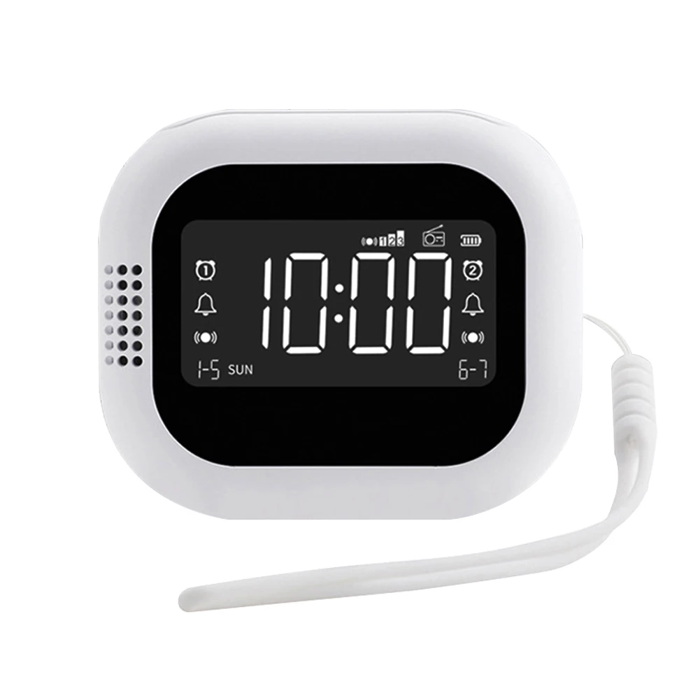 

Многофункциональные часы, цифровое FM-радио, светодиодный дисплей, вибрирующий будильник, студенческий сильный артефакт для пробуждения для спальни