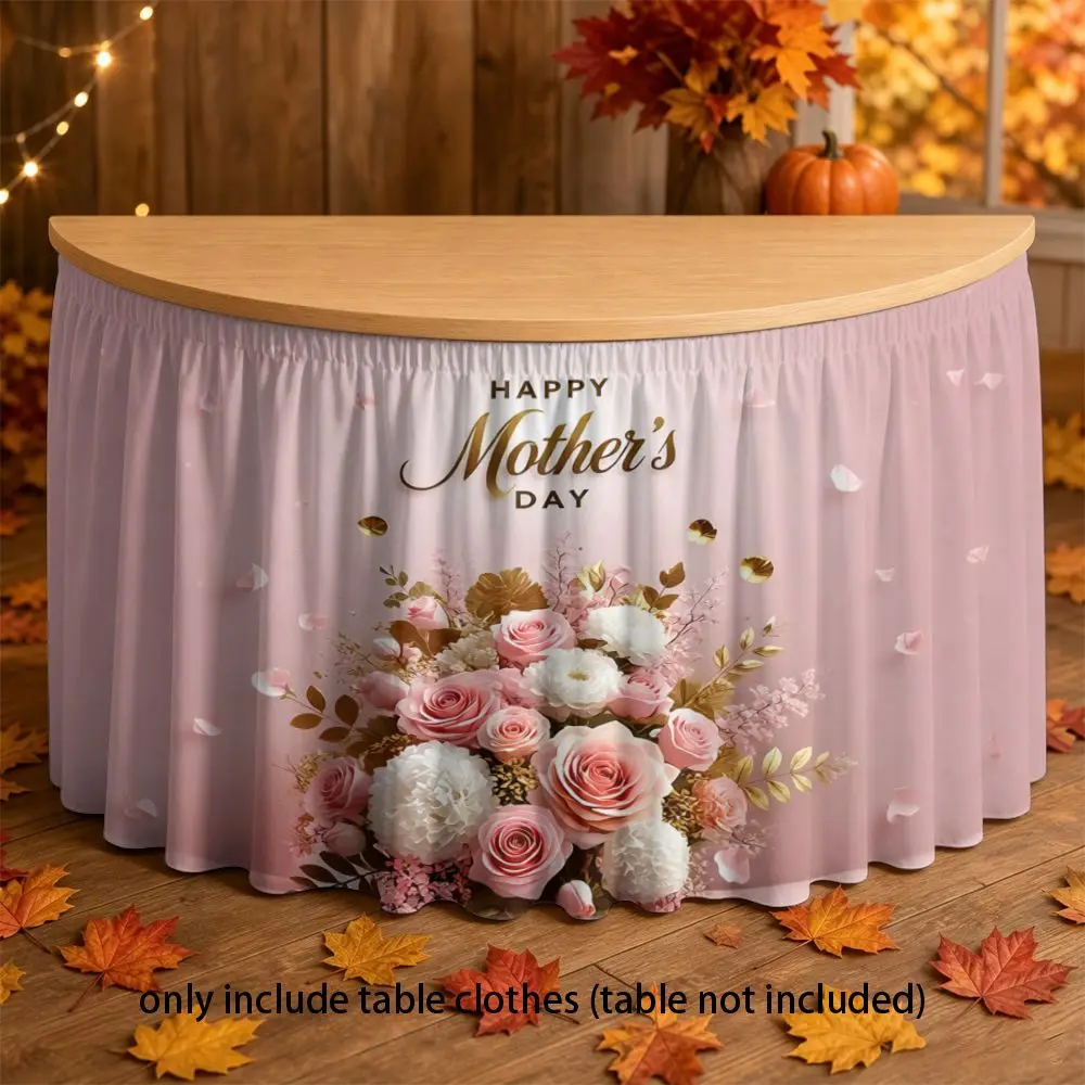 A bouquet of pink roses with gold accents, for home decoration, suitable for table settings, office desks, and party tablecloths