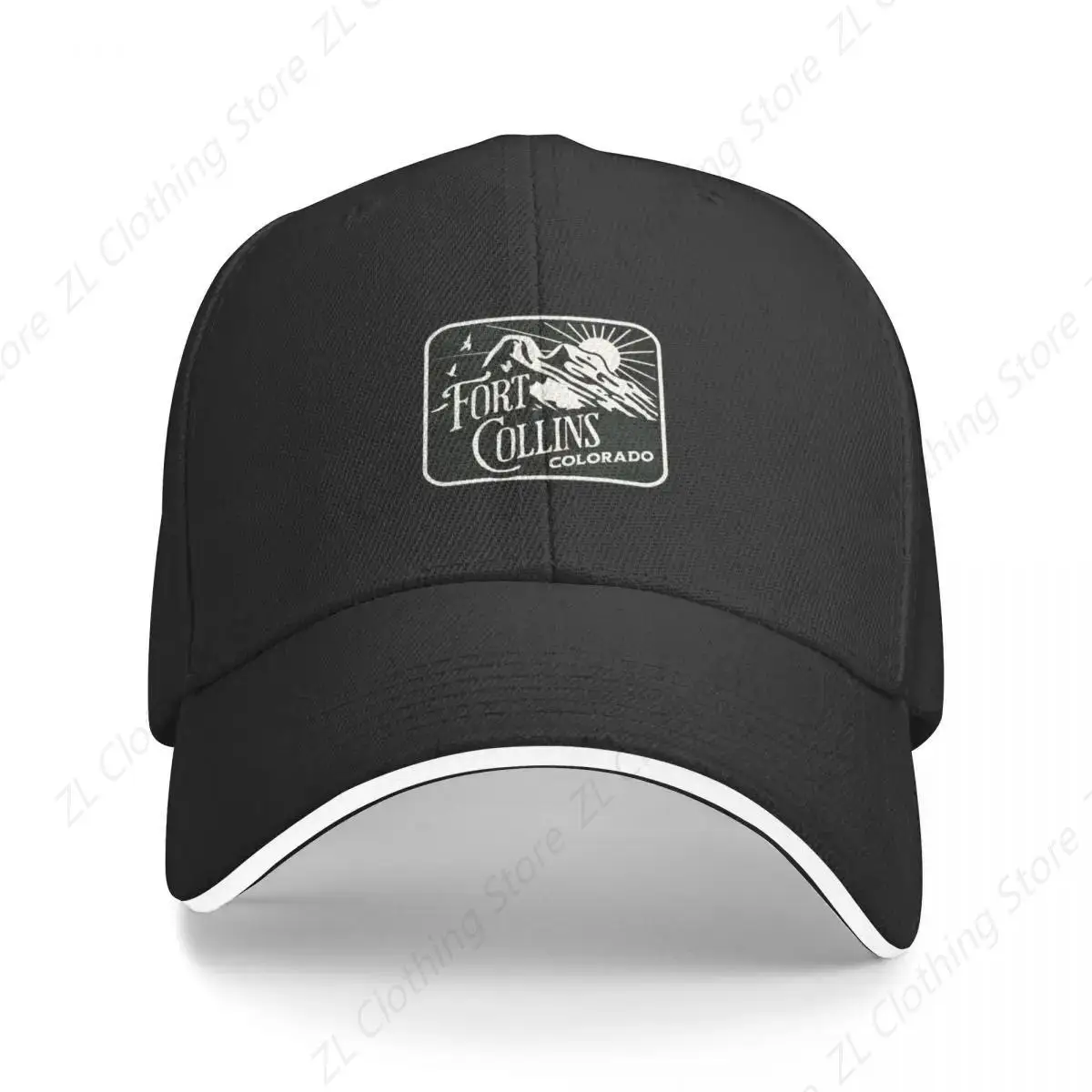 Fort Collins Colorado Baseball Cap Rave Nieuwe Hoed Golfhoed Vrouw Hoeden Heren