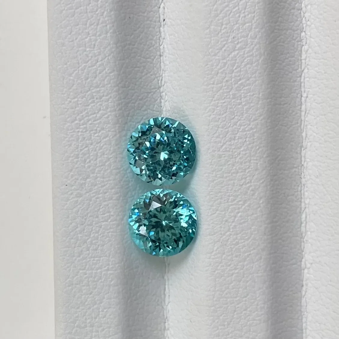 Ruihe High Quality Lab Grown Paraiba Loose Stone Round Million Cut Lab Create Sapphire for Jewelry Making