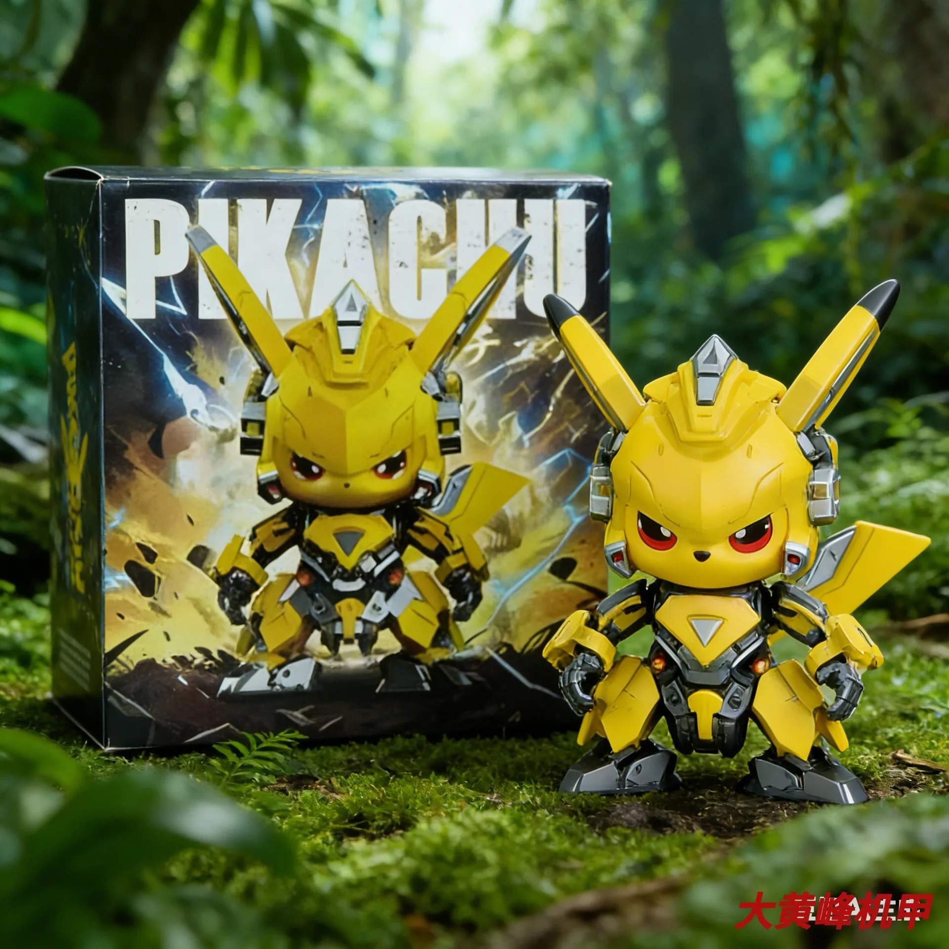 Figura Coleccionable de Pikachu de Pokémon, Edición Limitada, Estilo Guerrero Mecánico, Decoración de Escritorio para Fanáticos del Anime