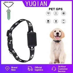 Mini localizador GPS para mascotas, Collar impermeable, localizador de perros y gatos, aplicación de alarma de valla inteligente, posicionamiento Global en tiempo Real, nuevo