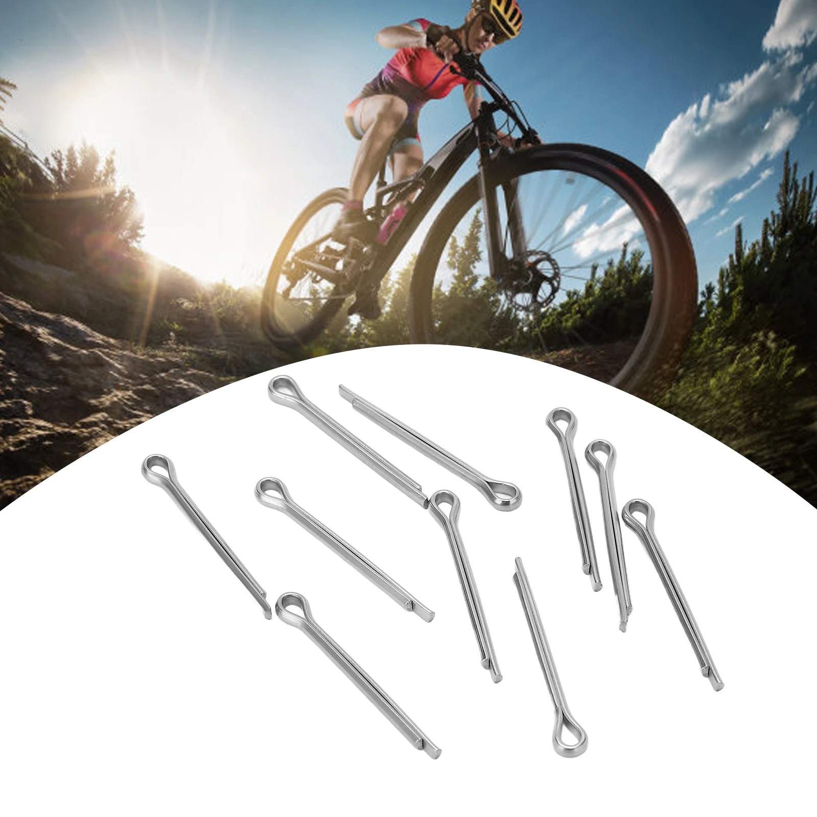 Scheibenbremsbeläge Sicherungsstifte RISK / Set Fahrrad Scheibenbremsbeläge Sicherungsstifte Rostfreier geteilter Splint aus Edelstahl