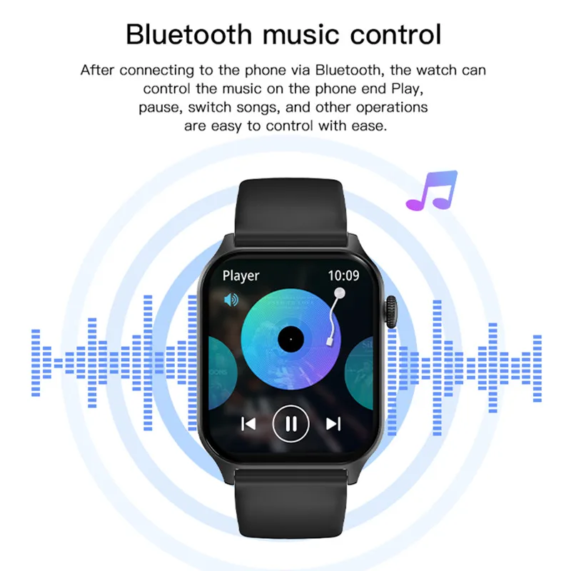 Sprots スマートウォッチ防水 IP68 Bluetooth 通話音声アシスタント DIY ダイヤル 1.83 インチフルタッチスクリーンスマートウォッチ Android IOS 用