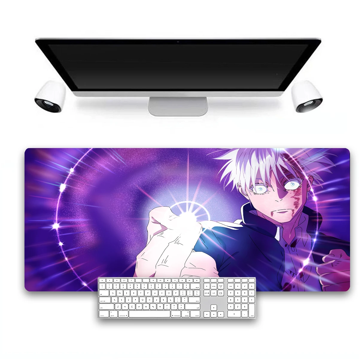 

Anime Mouse Pad GoJo Satoru Large Desk Mat Non-Slip Rubber Base Gaming Mousepad Jujutsu Kaisen Computer Keyboard Mice Mat