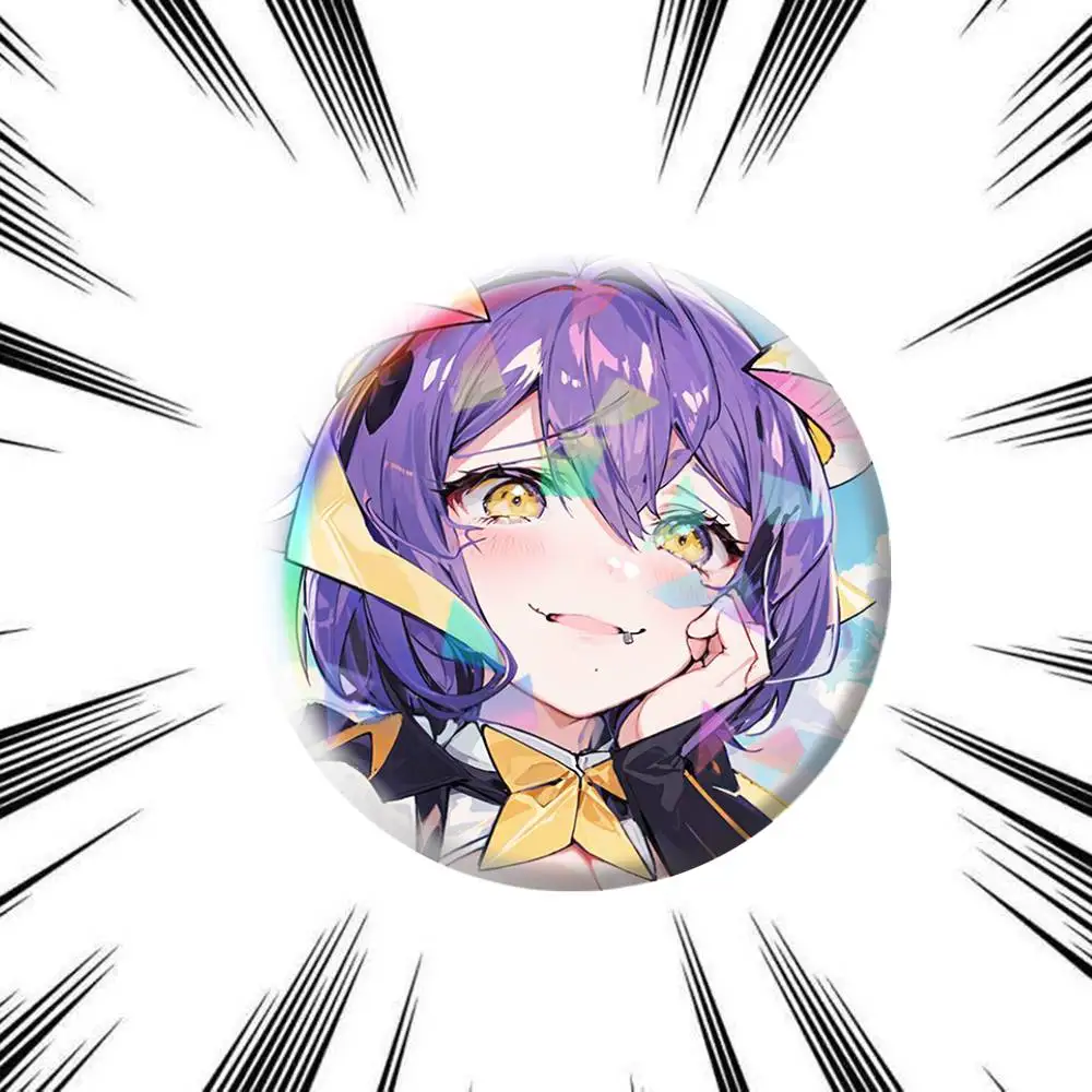 Gushing over Magical Girls Anime Girl  75mm 44mm 25mm Brooch Backpack Hat Pins Accessories Toys Badge