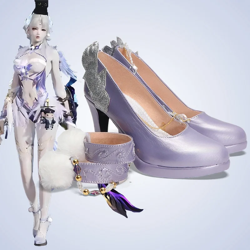 Yin Ziping Cosplay Costume Shoes Game NARAKA: BLADEPOINT Ziping Yin Cosplay Shoes
