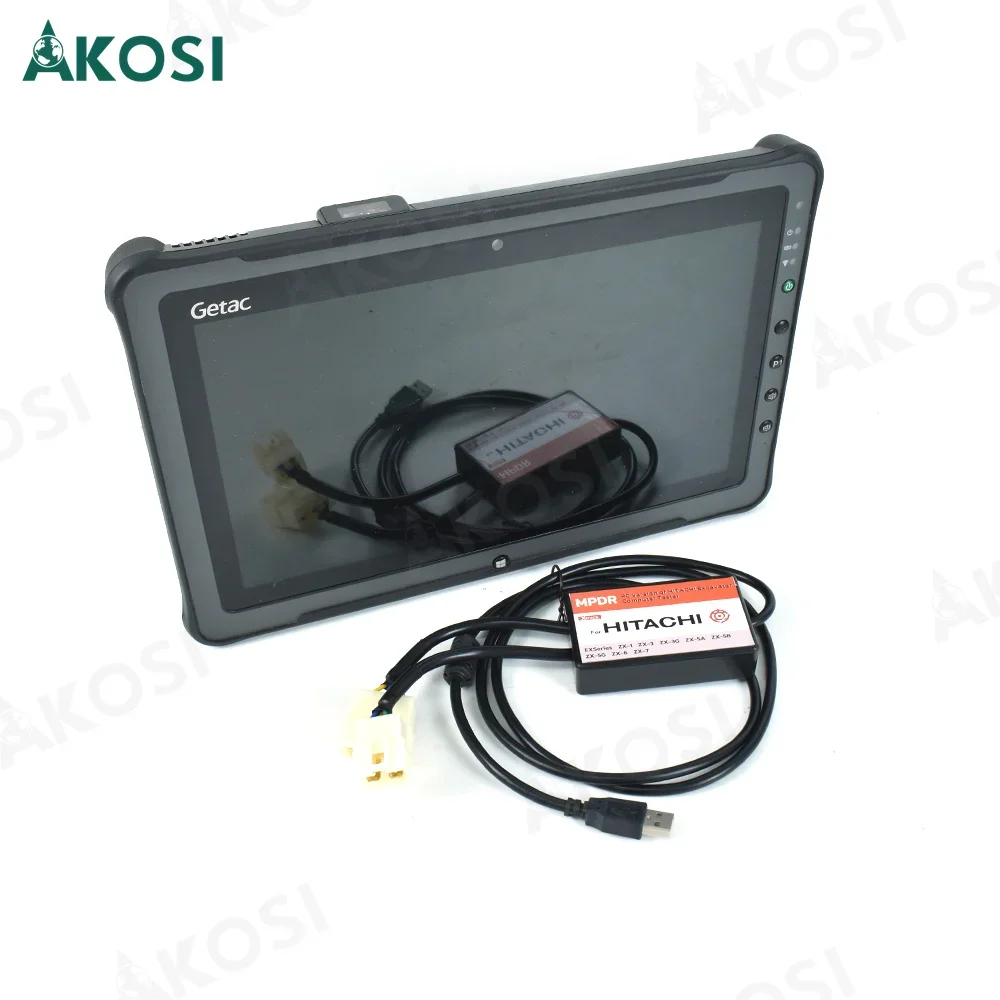 V3.10 Latest Version Software for Hitachi Excavator Parts Excavator Diagnostic Tool DR.ZX Palm TE2 Version+Getac F110 Tablet