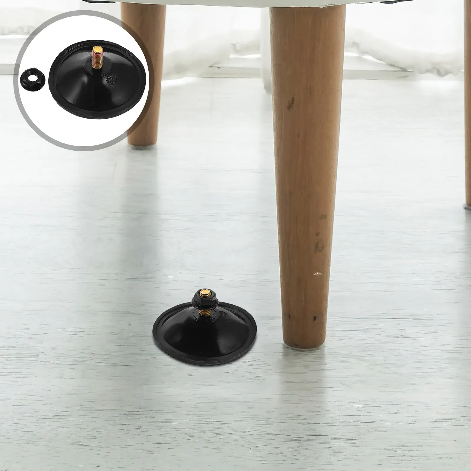 

15 шт. черных крючков-присосок, сверхпрочные силиконовые держатели для стекла с резьбой M6, с сильным клеевым креплением, для ванной и кухни