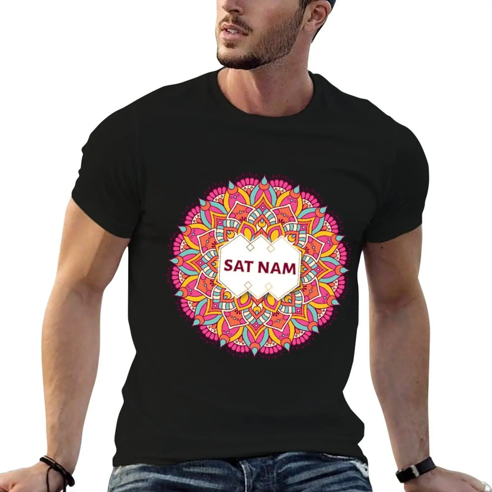 

Sat Nam Kundalini Yoga T-Shirt mens graphic t shirts funny t shirts man T-Shirt