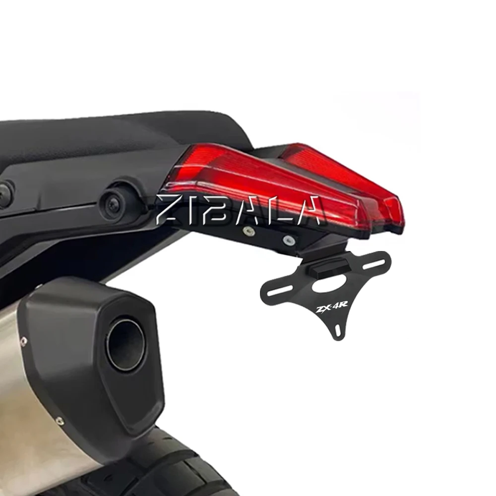 

For KAWASAKI ZX4R ZX 4R ZX4RR ZX 4RR ZX-4R ZX-4RR License Plate Holder Motorcycle Black Tail Tidy Short Number Plate Holder