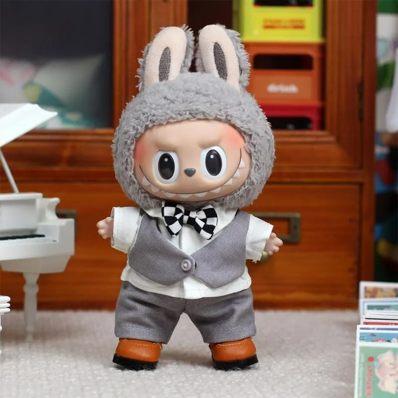2025 Nuovi vestiti per l'attrezzatura Labubu - Abito da coppia carino per costume da matrimonio Labubu Abiti fatti a mano per figura