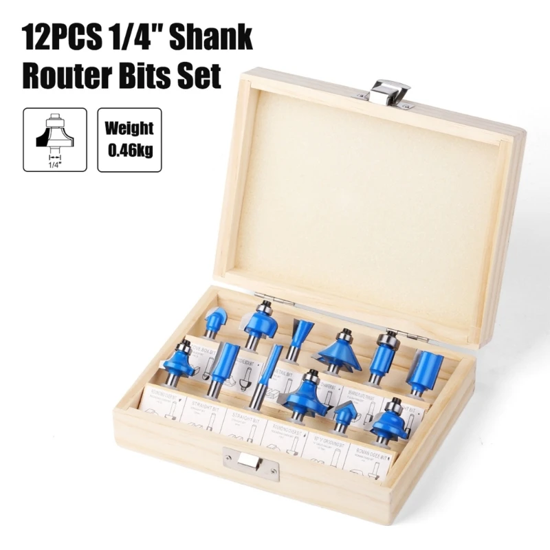 Tungsten carbide gyroscope drill bit set, straight cutting, wood drill bit milling cutter, calculation work, 1 