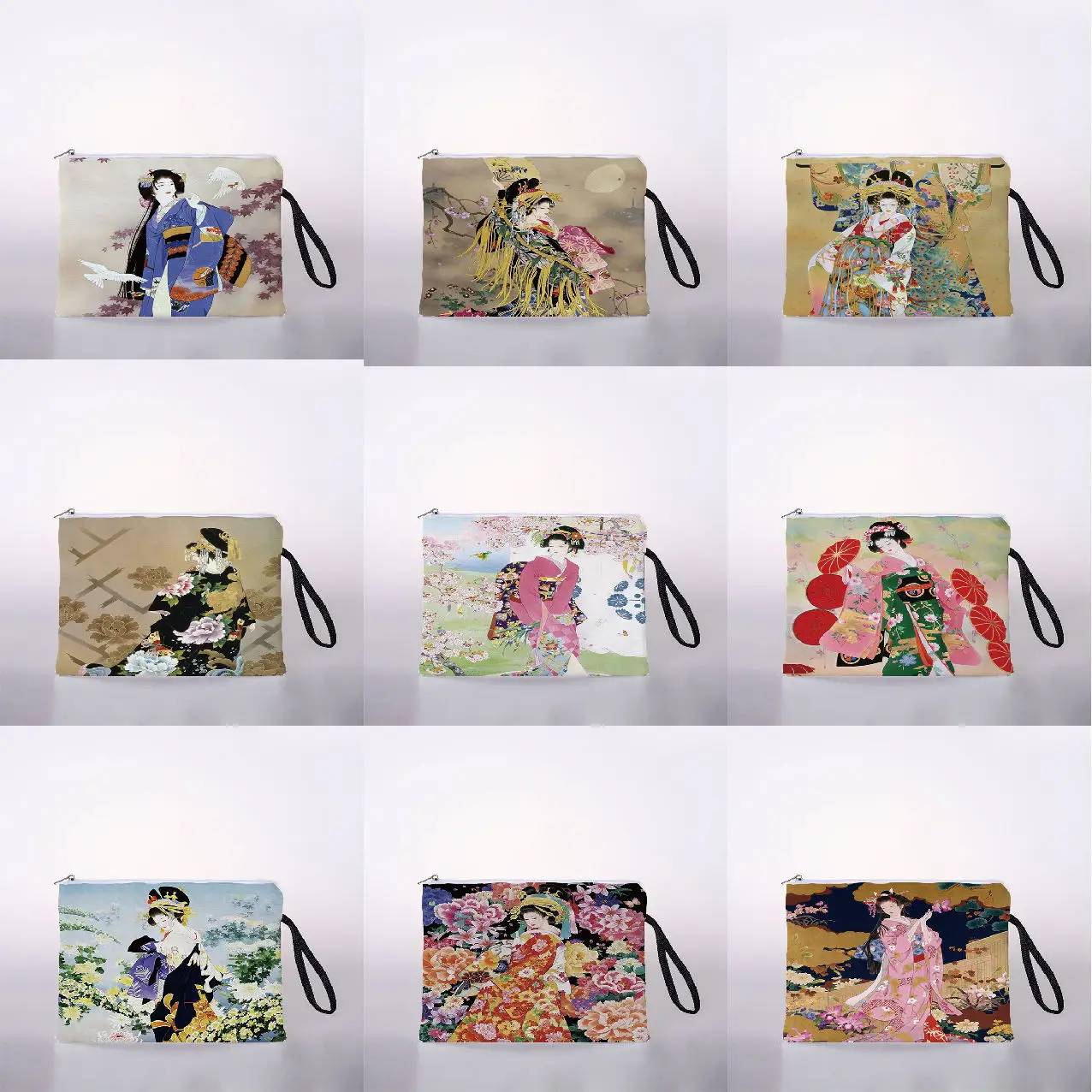 

Ukiyoe Printed Women's Cosmetic Bag Cute Leisure Travel Portable Storage Handbag Cosmetic Bag Toiletry Bag